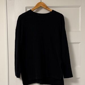 Zara womens textures black shirt